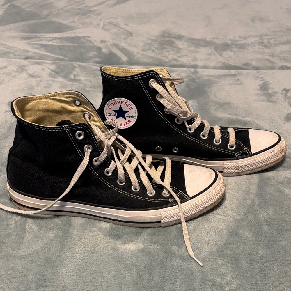 Converse All Star Black and White High-Top Chuck Taylor Sneakers